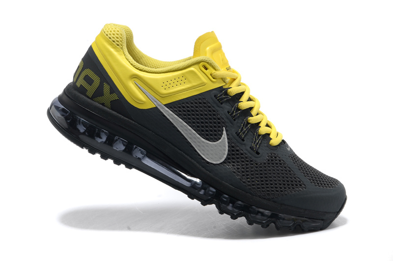 Nike Air Max 2013 Noir et Jaune Pour Homme Pas Cher